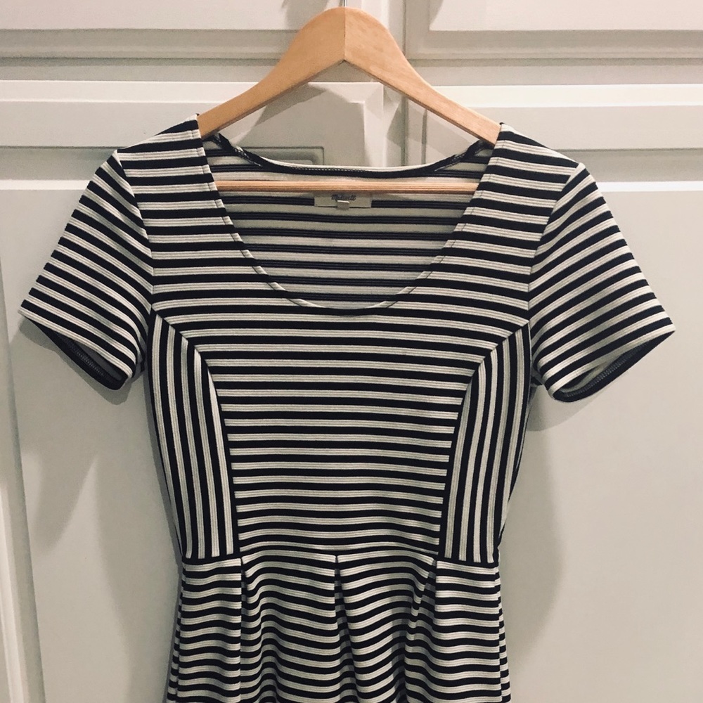 Striped knit dress